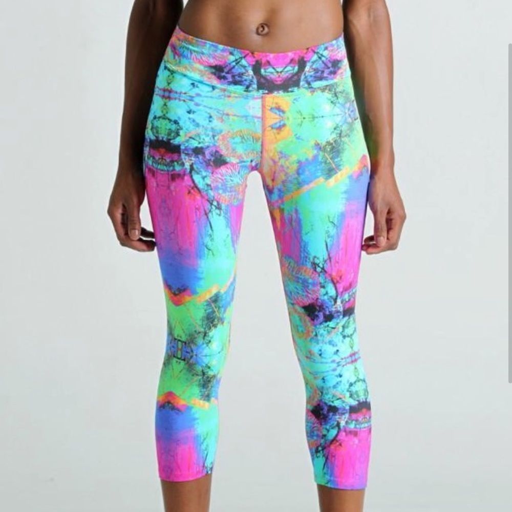 Vibrant Multicolor Capris